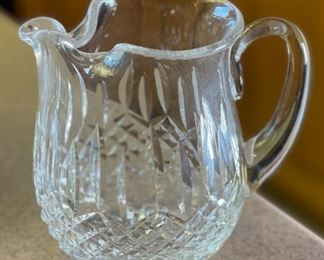 Waterford Crystal LISMORE Jug Pitcher with ice lip	6.5 x 4.5 x 6in	HxWxD
