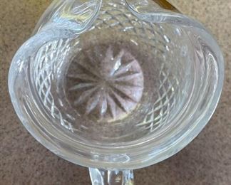 Waterford Crystal LISMORE Jug Pitcher with ice lip	6.5 x 4.5 x 6in	HxWxD
