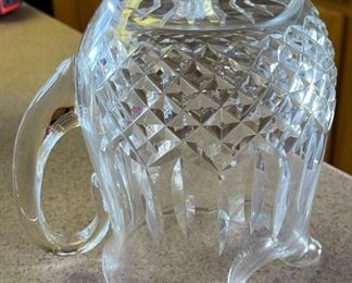 Waterford Crystal LISMORE Jug Pitcher with ice lip	6.5 x 4.5 x 6in	HxWxD
