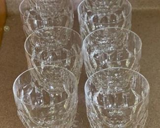 10pc ROYAL LEERDAM Ambassador Cut Crystal Water Goblets Wine Glasses	6.75 x 3.5in diameter	
