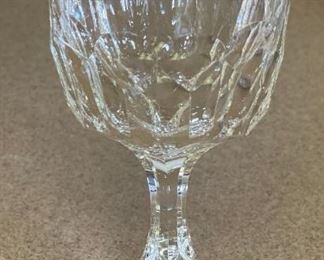 10pc ROYAL LEERDAM Ambassador Cut Crystal Water Goblets Wine Glasses	6.75 x 3.5in diameter	
