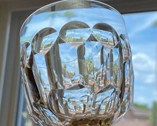 10pc ROYAL LEERDAM Ambassador Cut Crystal Water Goblets Wine Glasses	6.75 x 3.5in diameter	
