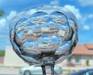 11pc ROYAL LEERDAM Ambassador Cut Crystal Wine Glasses	5.25 x 4in Diameter	
