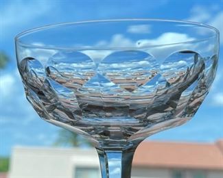 11pc ROYAL LEERDAM Ambassador Cut Crystal Wine Glasses	5.25 x 4in Diameter	
