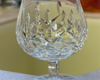 6pc Waterford Crystal Lismore Brandy Snifters Glasses	5.25 x 2.5in diameter	
