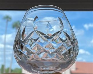 6pc Waterford Crystal Lismore Brandy Snifters Glasses	5.25 x 2.5in diameter	
