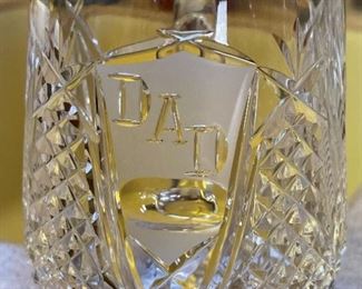 Waterford Crystal DAD Stein Coffee Mug	4.5 x 3in diameter	

