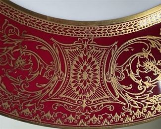 87 pc Royal Worcester Embassy Ruby Fine Bone China RED	87 piece	
