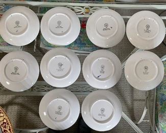 10pc B&G Bing Grondahl Christmas Plates 1980s	7.25in Diameter	
