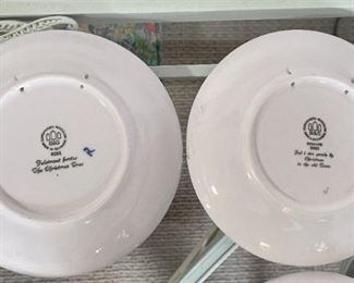 10pc B&G Bing Grondahl Christmas Plates 1980s	7.25in Diameter	

