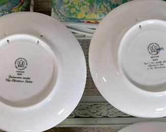 10pc B&G Bing Grondahl Christmas Plates 1980s	7.25in Diameter	

