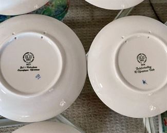 9pc B&G Bing Grondahl Christmas Plates 1970s	7.25in Diameter	
