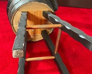 4pc 1970s Kentucky Bourbon Barrel Bar Stools Counter Height Chairs  Oak Keg Furniture	41 x 16.5 x 19in Seat: 30 in	
