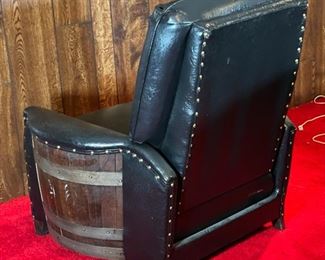 1970s Kentucky Bourbon Barrel Chair Recliner	38 x 34 x 31in	HxWxD
