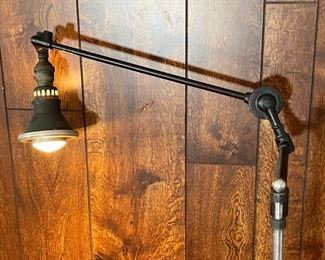 Antique Industrial Articulating Arm Floor  Lamp	52 inches high	
