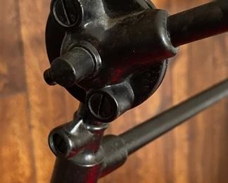 Antique Industrial Articulating Arm Floor  Lamp	52 inches high	
