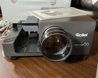 Rollei Rolleivision 66 Medium Format Slide Projector 6x6 Vario Heidosmat 110-160mm f/3.5 Lens	10.5x17x9in	HxWxD
