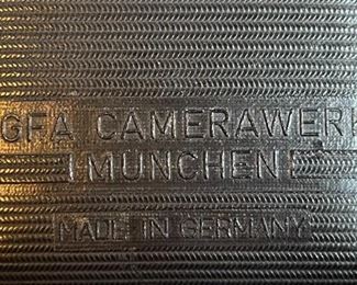 Vintage AGFA 120 Folding Camera AGNAR 85mm	3.5x5.25x4in	HxWxD
