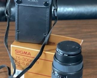 Sigma 75-300mm f/4-5.6 DL Lens for Nikon	Box: 4x6.75x4	
