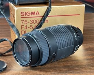 Sigma 75-300mm f/4-5.6 DL Lens for Nikon	Box: 4x6.75x4	
