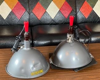 2pc Smith Victor Vintage Studio Photography Lights	14in x 12 in diameter	
