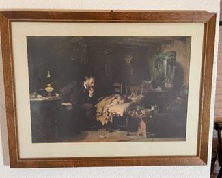 "Framed Print The Doctor Painting by Luke Fildes"	Frame: 24.5x33in	
