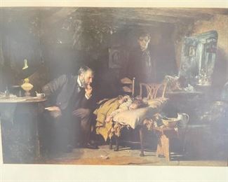 "Framed Print The Doctor Painting by Luke Fildes"	Frame: 24.5x33in	
