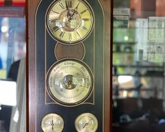 Bulova Hanging Wall Clock Weather Station	27.5 x 11.5 x 2.5in	HxWxD
