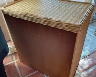 Vintage Wicker Nightstand	29 x 27 x 16in	HxWxD
