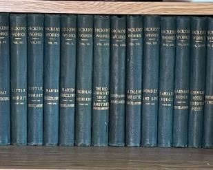 25pc Volumes Dicken's Works Peter Fenelon Collier Blue HC	8x6in	
