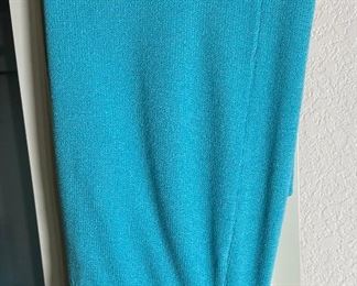 St John Evening by Marie Gray Turquoise Jacket, pants  & Top	size 12	
