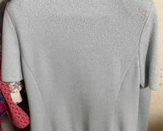 St John Evening by Marie Gray Blue Top & skirt	Size 12	
