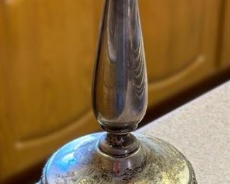 1pc Sterling Silver Weighted Candle Holder Single		
