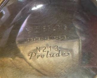 1pc Sterling Silver Weighted Candle Holder Single		
