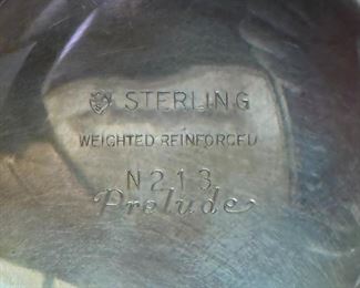 1pc Sterling Silver Weighted Candle Holder Single		
