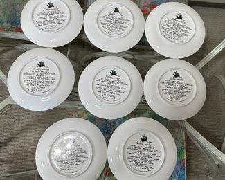 Lot of 8 Palekh Collectors Plates Russian tales	8in	
