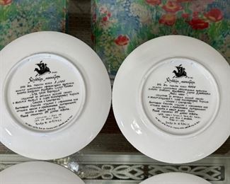 Lot of 8 Palekh Collectors Plates Russian tales	8in	
