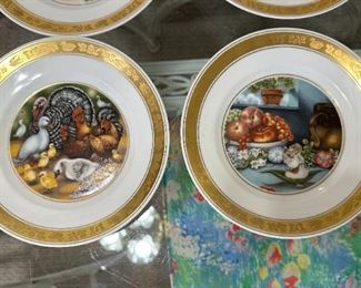 12pc Vintage Royal Copenhagen Hans Christian Andersen Collector Plates	7.5in	
