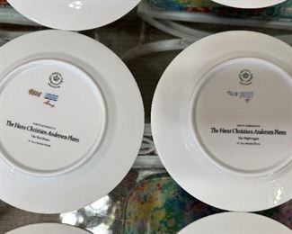 12pc Vintage Royal Copenhagen Hans Christian Andersen Collector Plates	7.5in	
