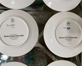 12pc Vintage Royal Copenhagen Hans Christian Andersen Collector Plates	7.5in	
