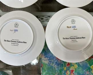 12pc Vintage Royal Copenhagen Hans Christian Andersen Collector Plates	7.5in	
