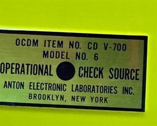Vintage Anton Radiological Survey Meter CD-V-700 Model 6-Geiger Counter-1962 #1 CDV		
