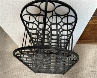 Metal Wine Rack	44x17x12in	HxWxD
