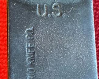 Vintage US Military WWII Ontario Knife Co 24” Machete With Sheath	23.25in long	
