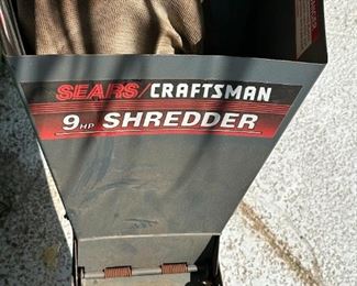 Sears Craftsman 9HP Chipper Shredder		

