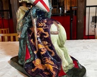 Rare Royal Doulton Character Figurine “St. George Knight on Horse" HN 2067	16.25in x 15.25in x 7.25in	HxWxD

