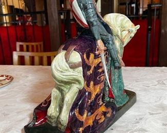 Rare Royal Doulton Character Figurine “St. George Knight on Horse" HN 2067	16.25in x 15.25in x 7.25in	HxWxD
