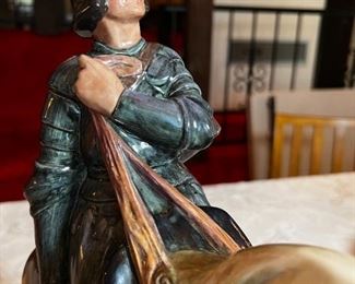 Rare Royal Doulton Character Figurine “St. George Knight on Horse" HN 2067	16.25in x 15.25in x 7.25in	HxWxD
