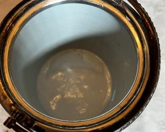 Antique Wedgwood Dark Blue Jasperware Silver-Mounted Biscuit Barrel	7in Tall x 5.5in diameter	
