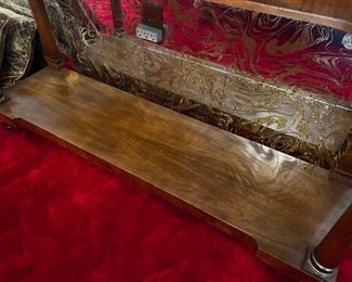 John Widdicomb Italian Provincial 48" 2 drawer Sofa / Console Table W. Marble Top	33in. x 48in.  x 14in.	HxWxD
